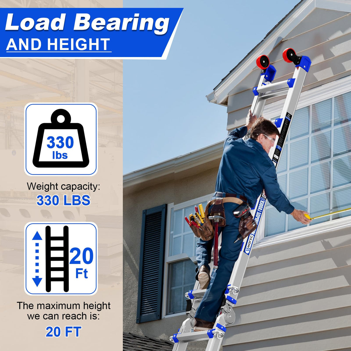 20FT Multi-Position Telescoping Ladder U891