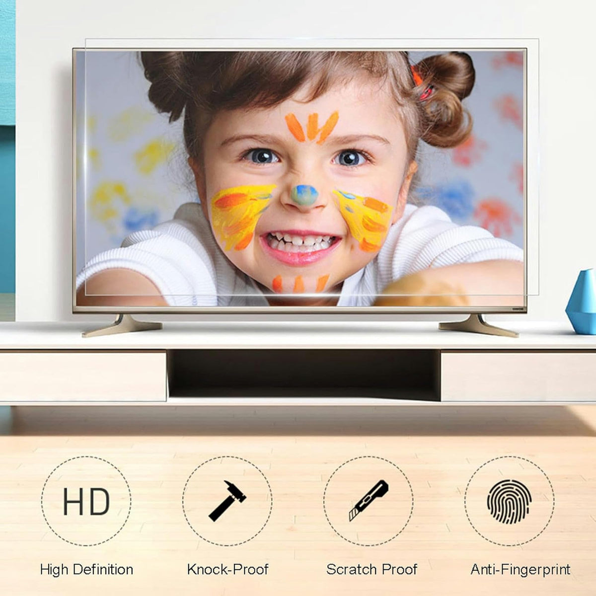 75 Inch TV Screen Protector Anti Blue Light Anti-UV Ultra-Clear E1643
