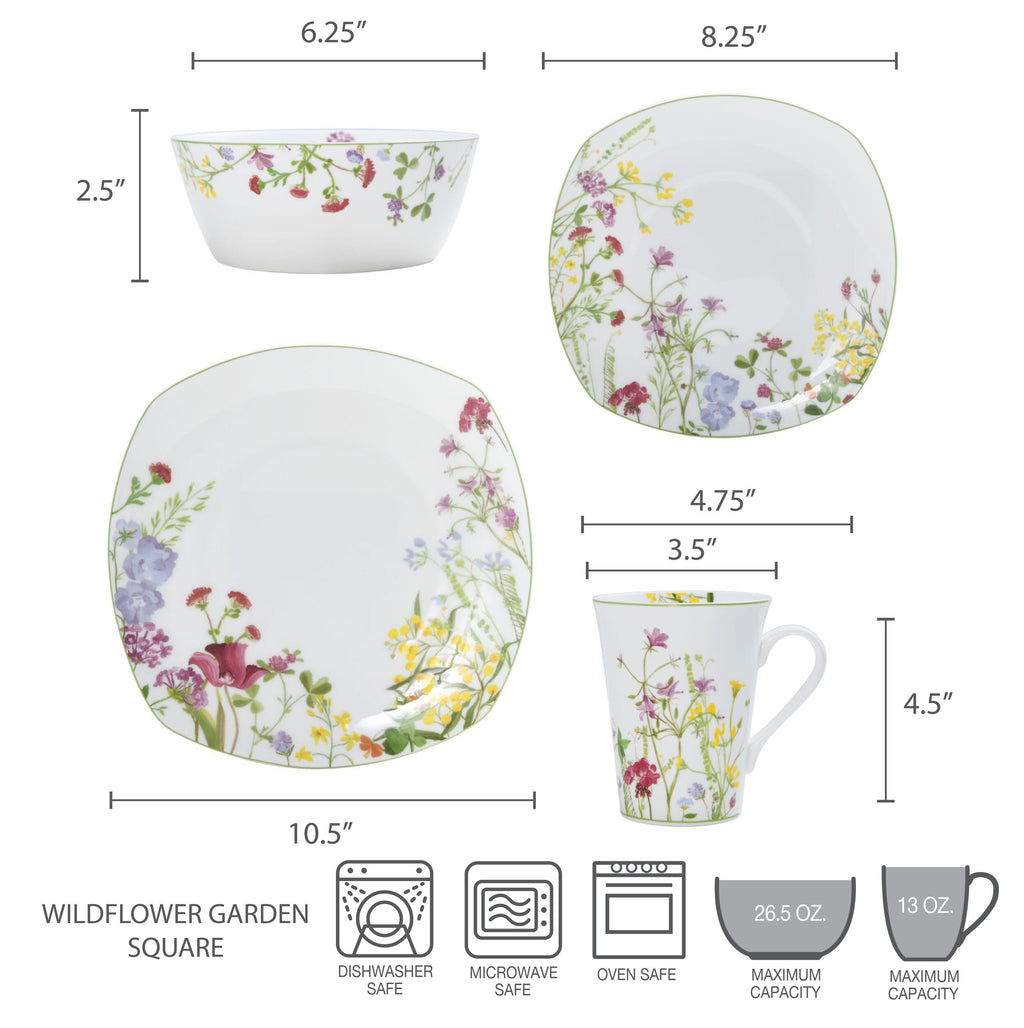 16-Piece Bone China Dinnerware Set Service for 4 U519
