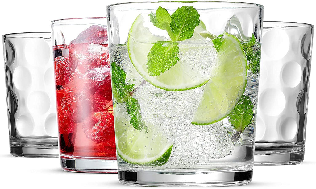 Set of 12 Stackable Drinking Glasses F36589