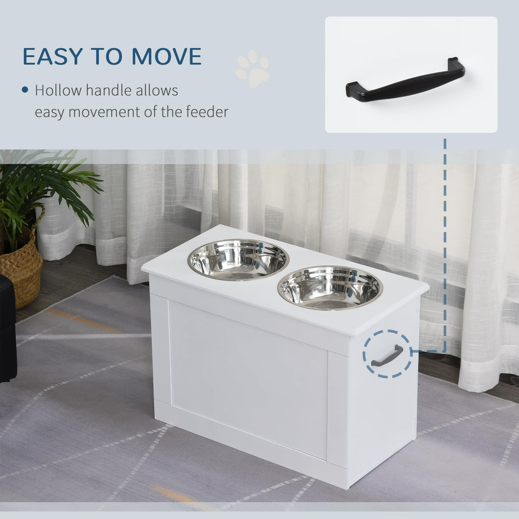 Raised Pet Feeding Storage Station Q469550
