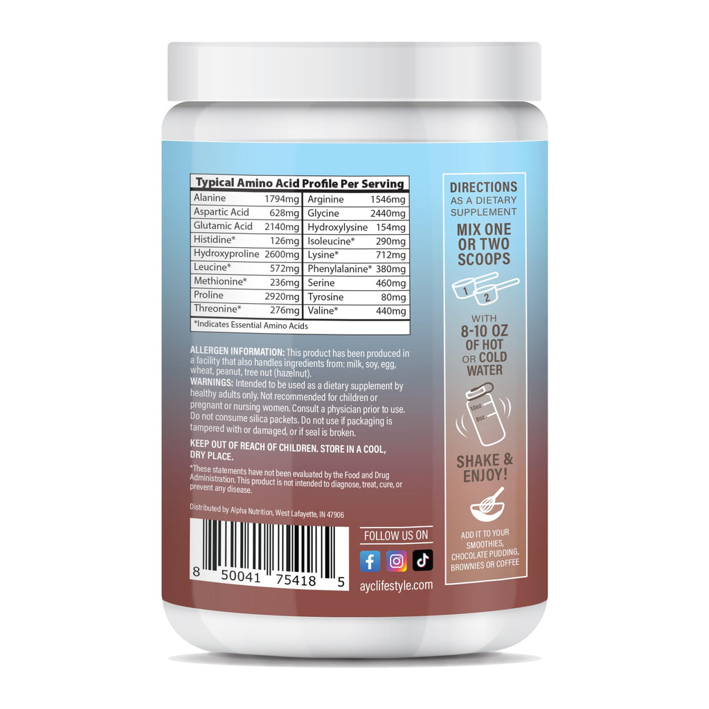 Chocolate Hydrolyzed Type 1&3 Collagen Peptides Powder A943437