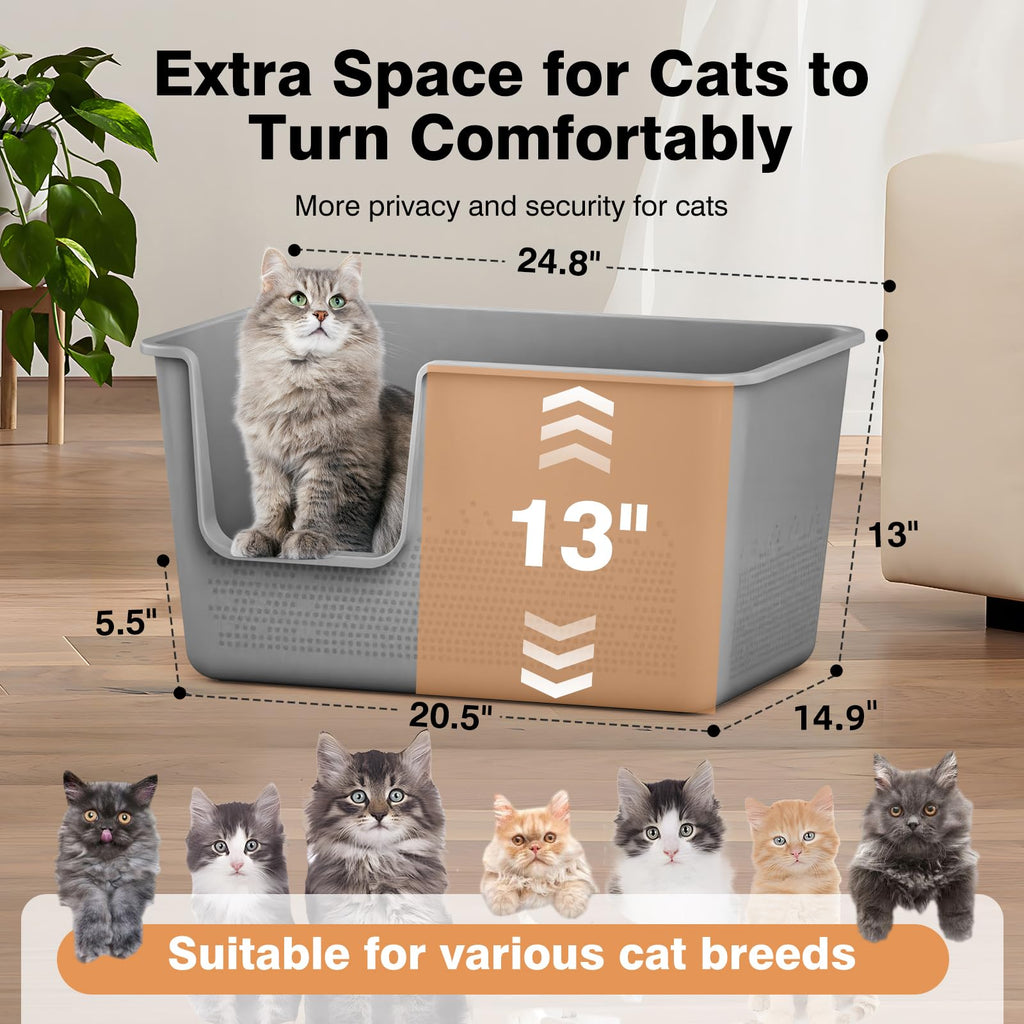 Extra Large High Sided Cat Litter Box T845143