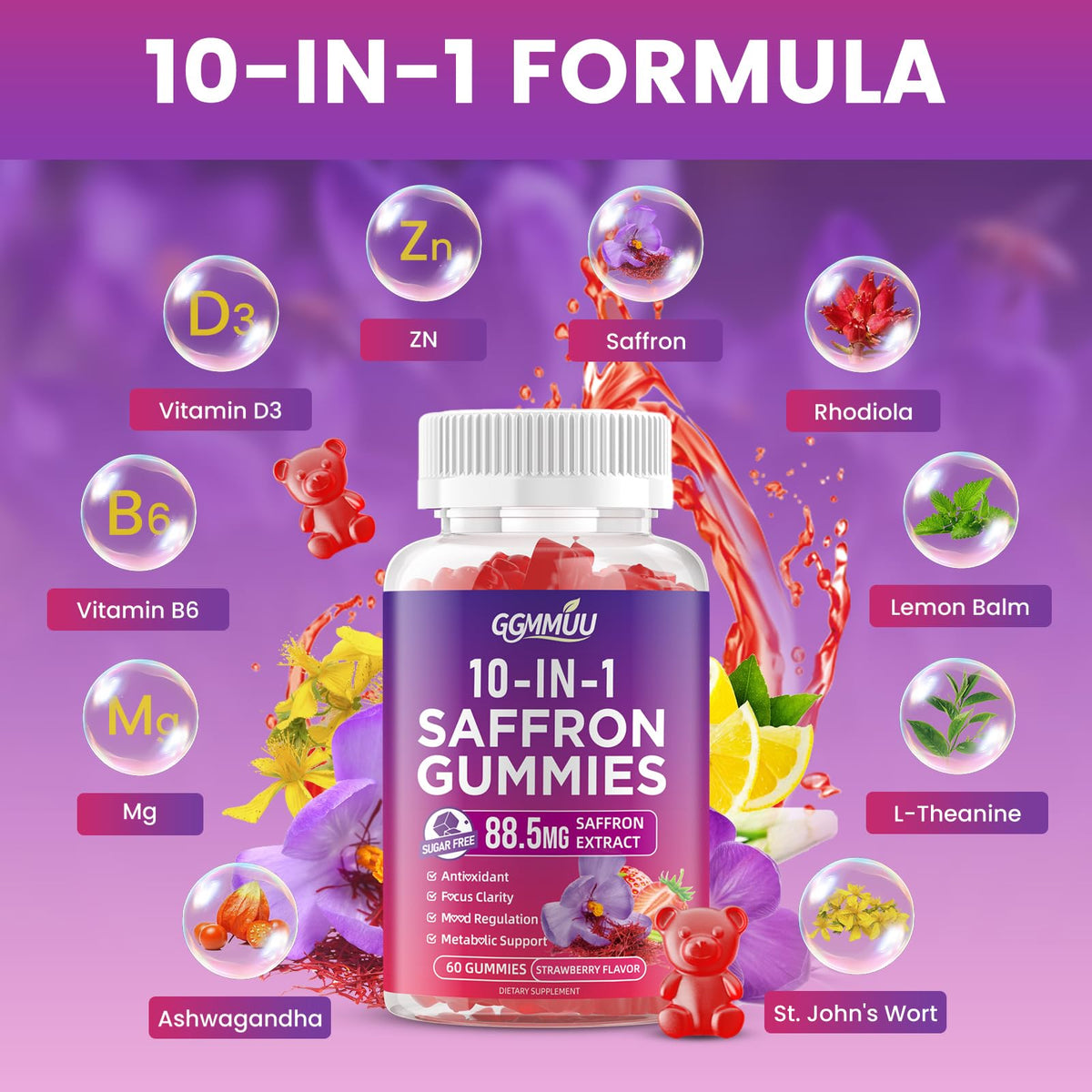 Strawberry Flavor 120 Count Gummies H345932