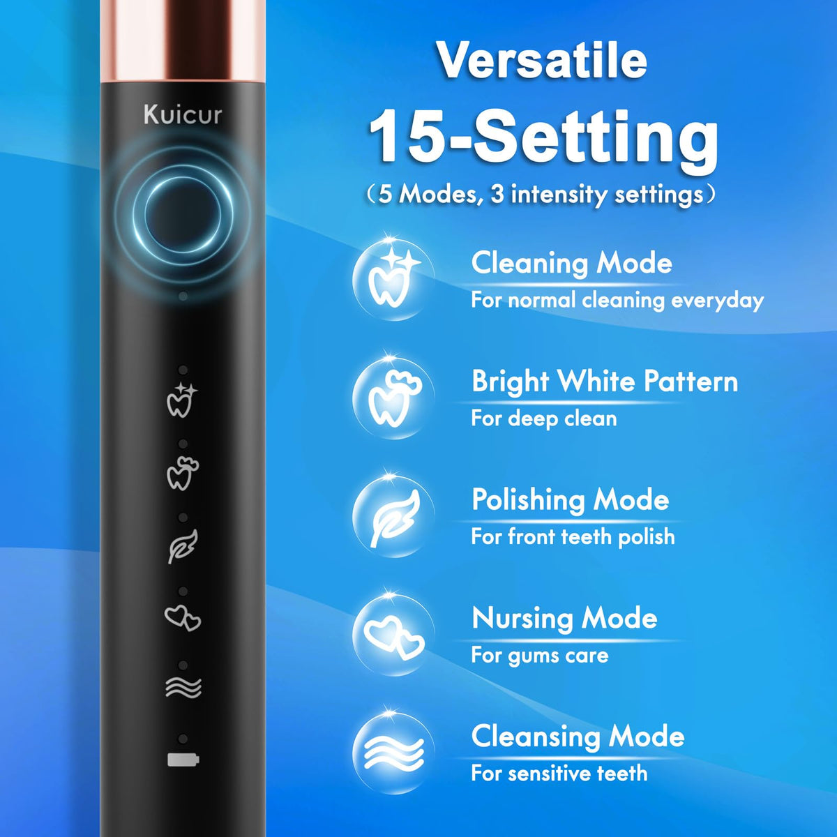 2 Pack Electric Toothbrush E737