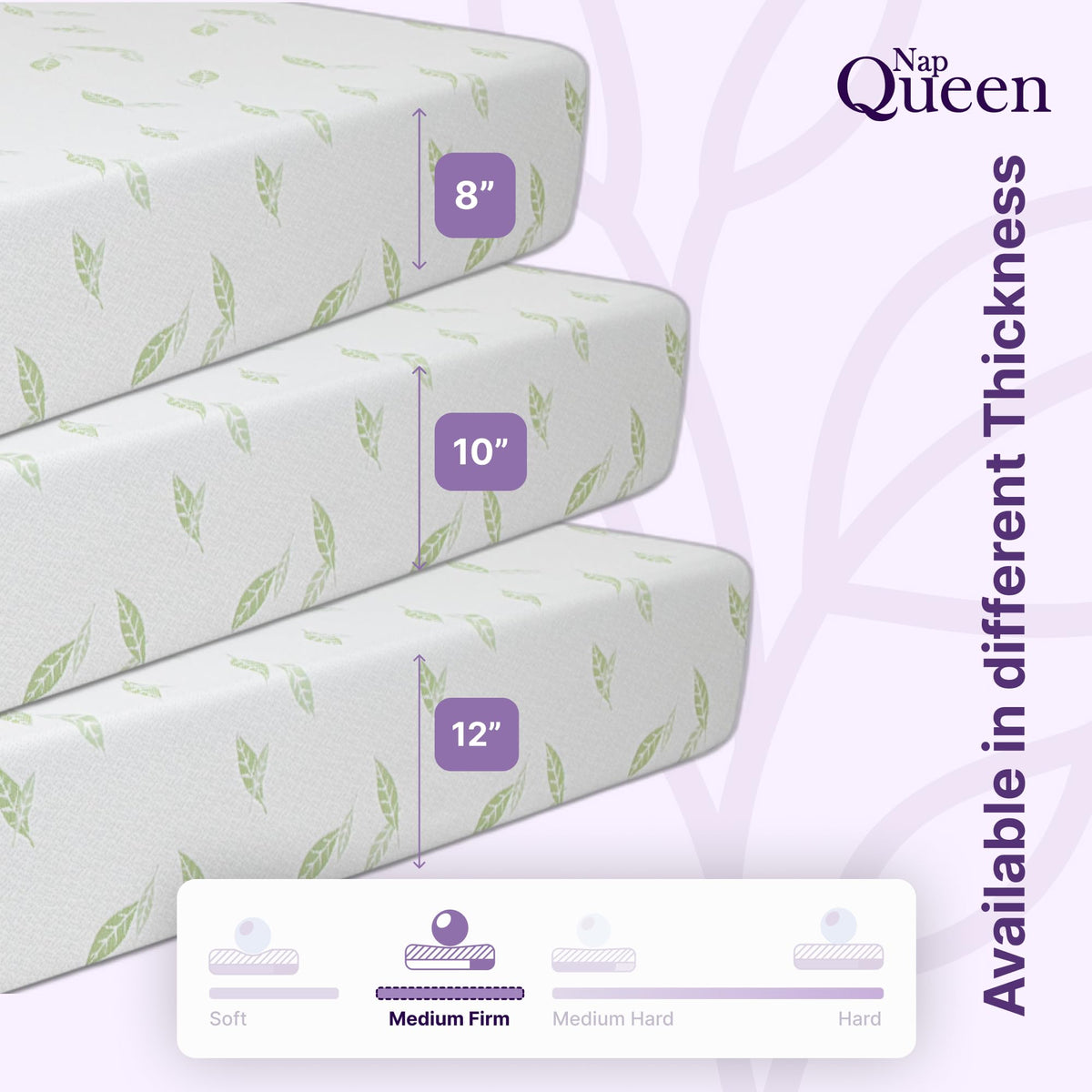 Twin Size 6 Inch Green Tea Memory Foam Mattress D323