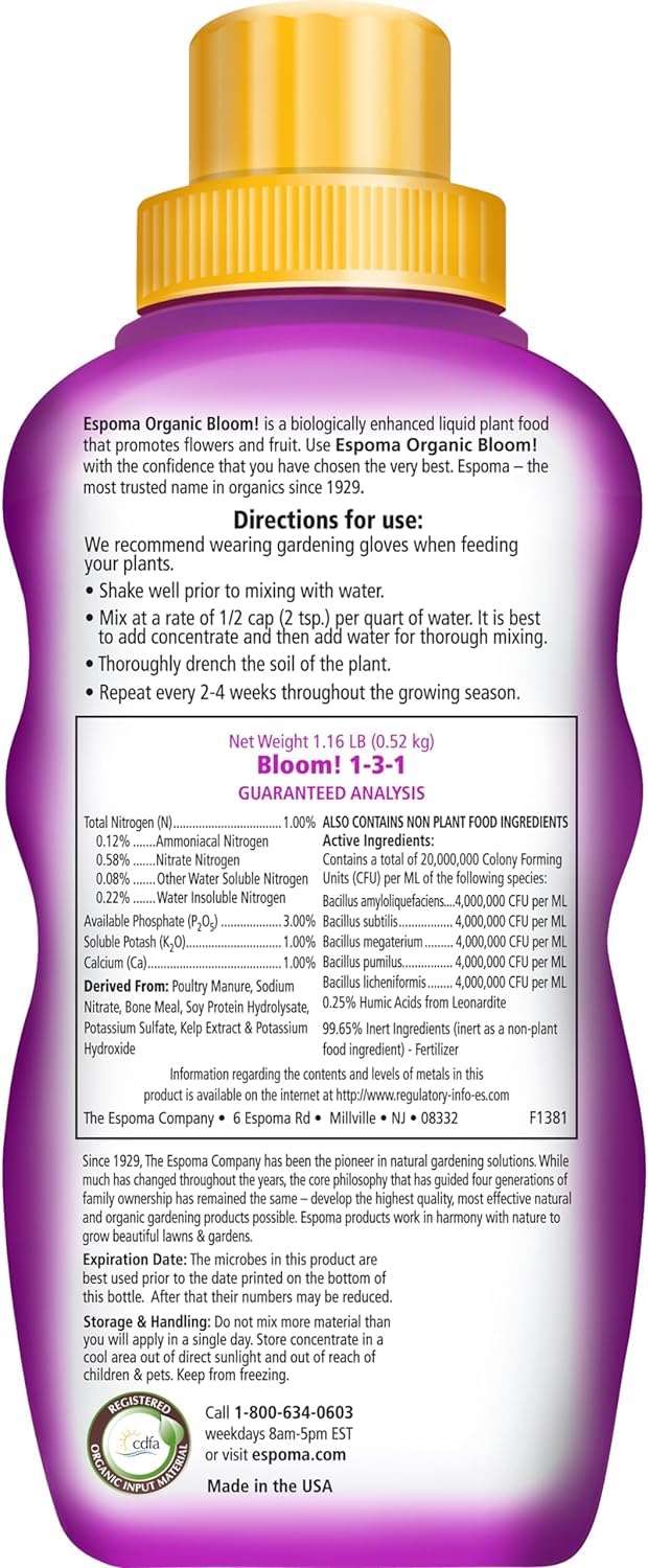 Organic Liquid Plant Food 16 Oz M99254