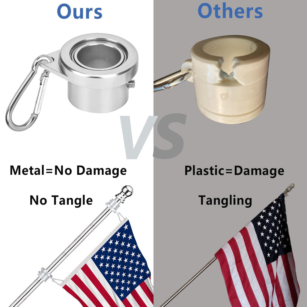 2 Pack 6 ft 1 inch Flag Poles H319
