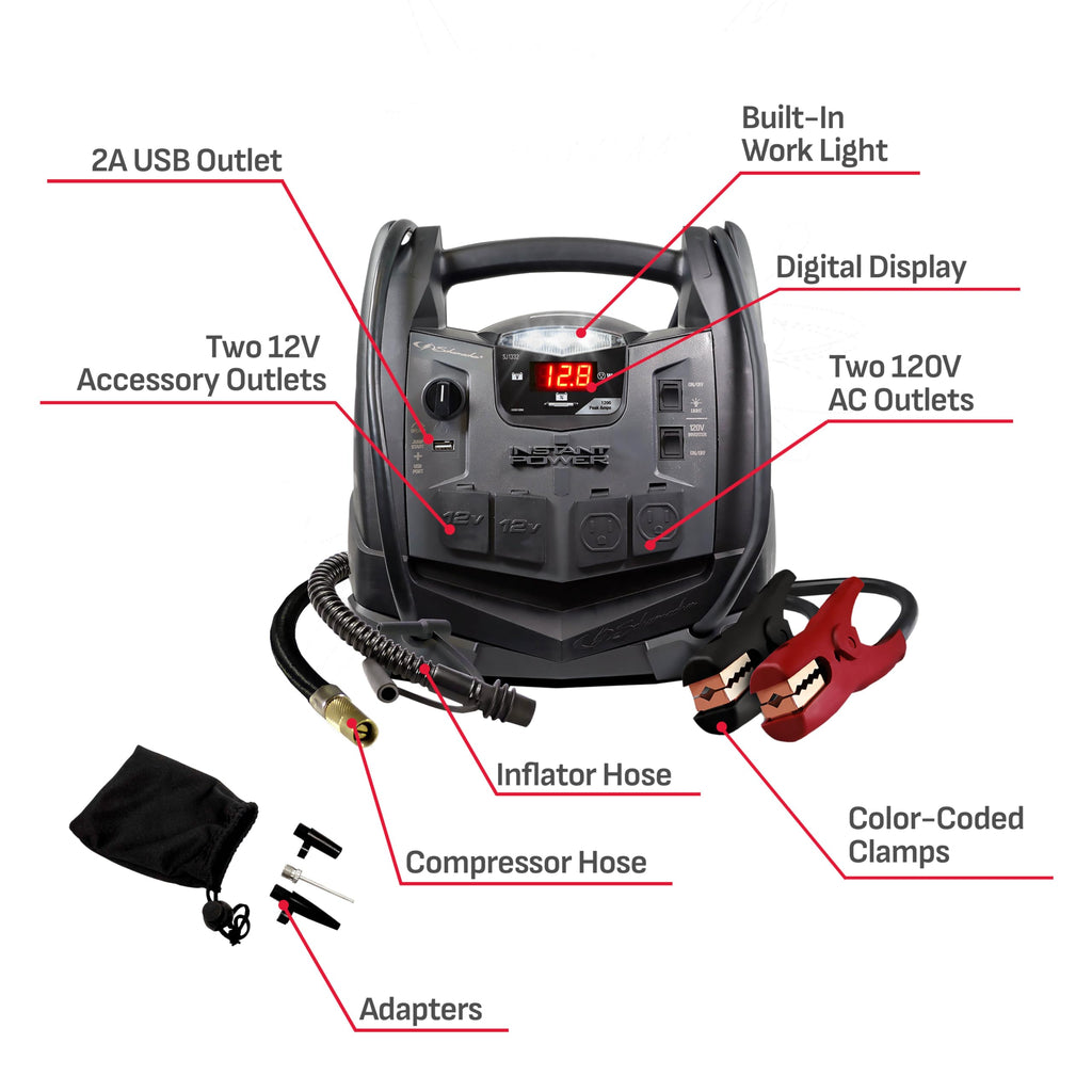 12V Car Battery Jump Starter & Power Station D437415