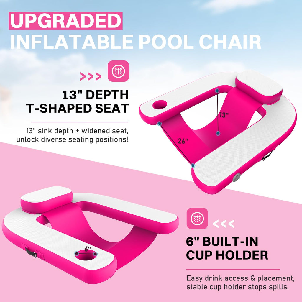 Pool Floats with Cup Holder & Headrest T20656