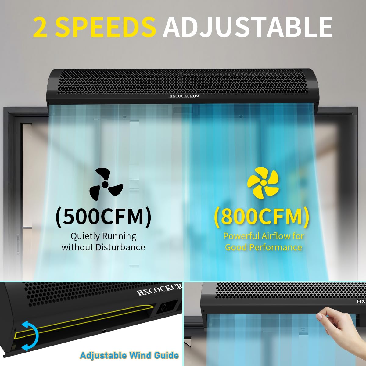 36'' Matte Black 2-Speed Air Curtain K868566
