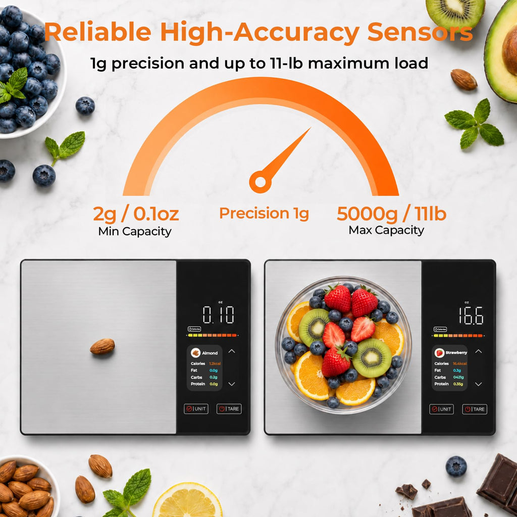 11lb Stainless Steel Digital Kitchen Scale K6358