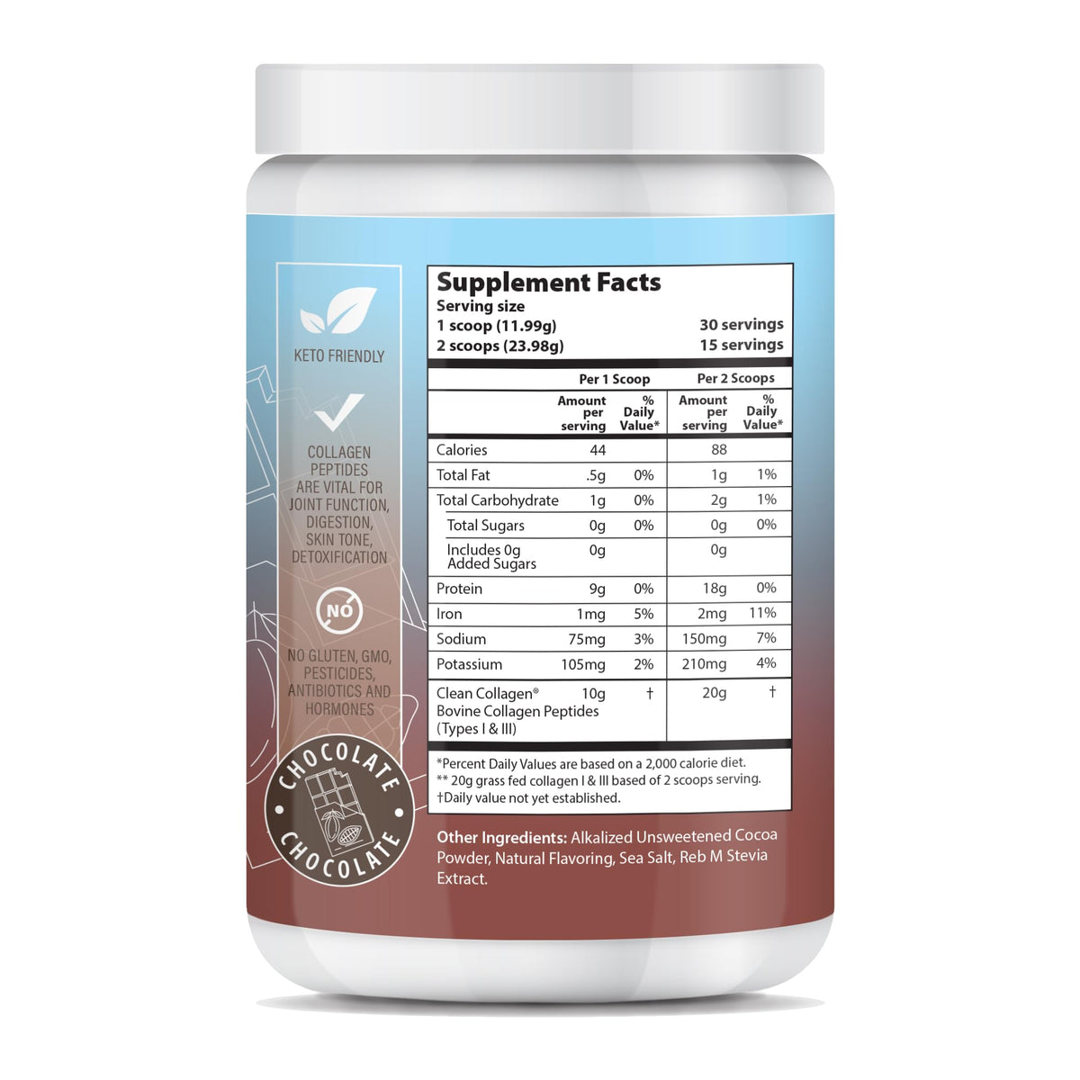 Chocolate Hydrolyzed Type 1&3 Collagen Peptides Powder A943437