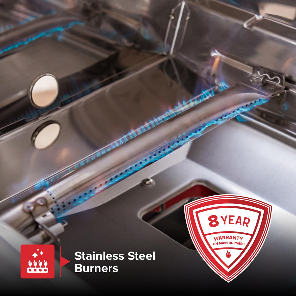 2 Burner Gas Grill with Foldable Shelves D18679