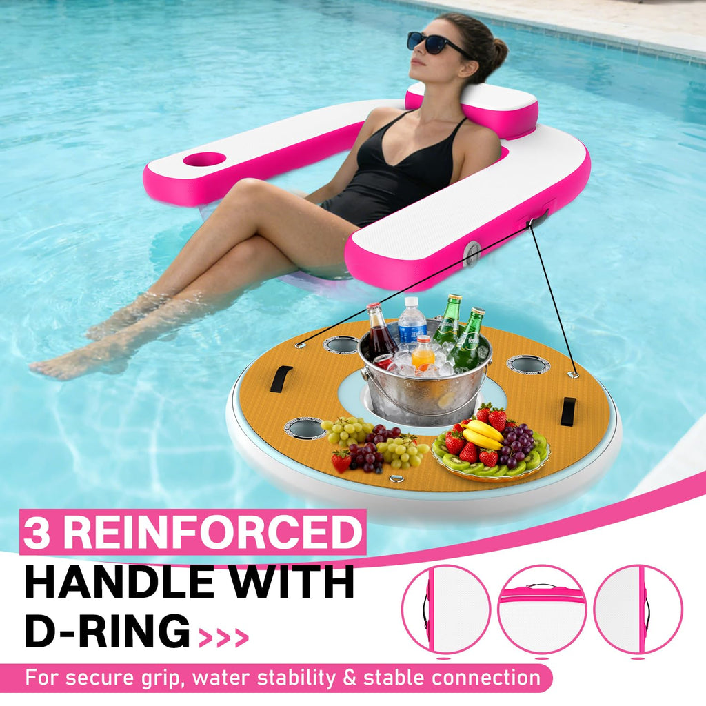 Pool Floats with Cup Holder & Headrest T20656