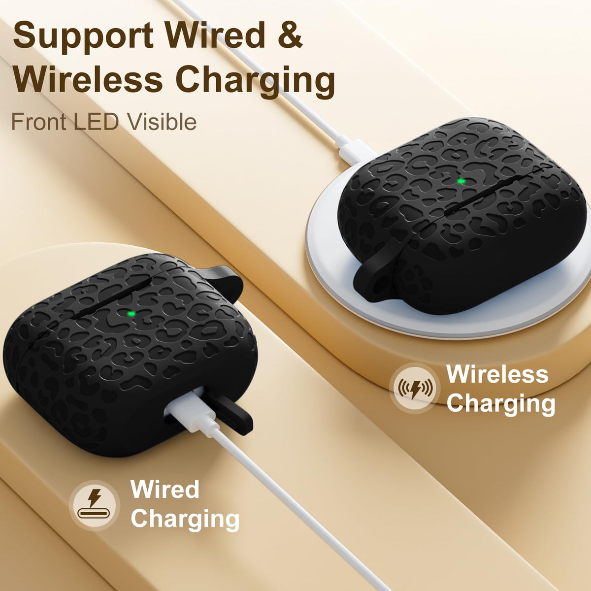 Black AirPod 3rd Generation Case with Keychain H6780