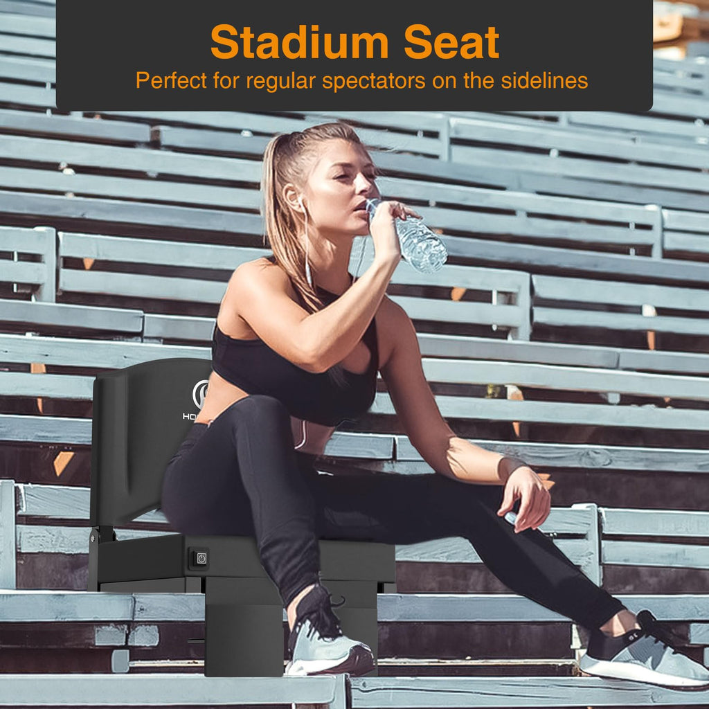 Heated Stadium Seats for Bleachers with Back Support T3970