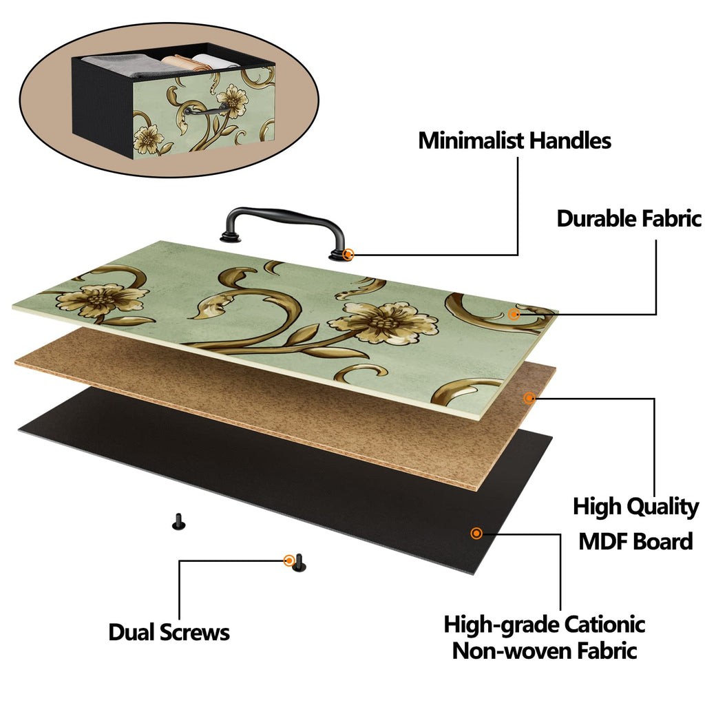 4 Drawer Fabric Dresser I18511