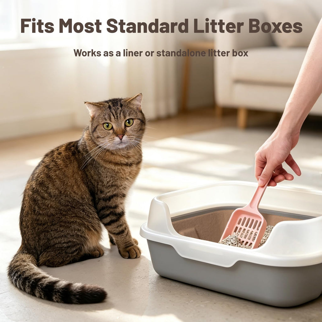 4 Pack Disposable Cardboard Cat Litter Boxes Q6875