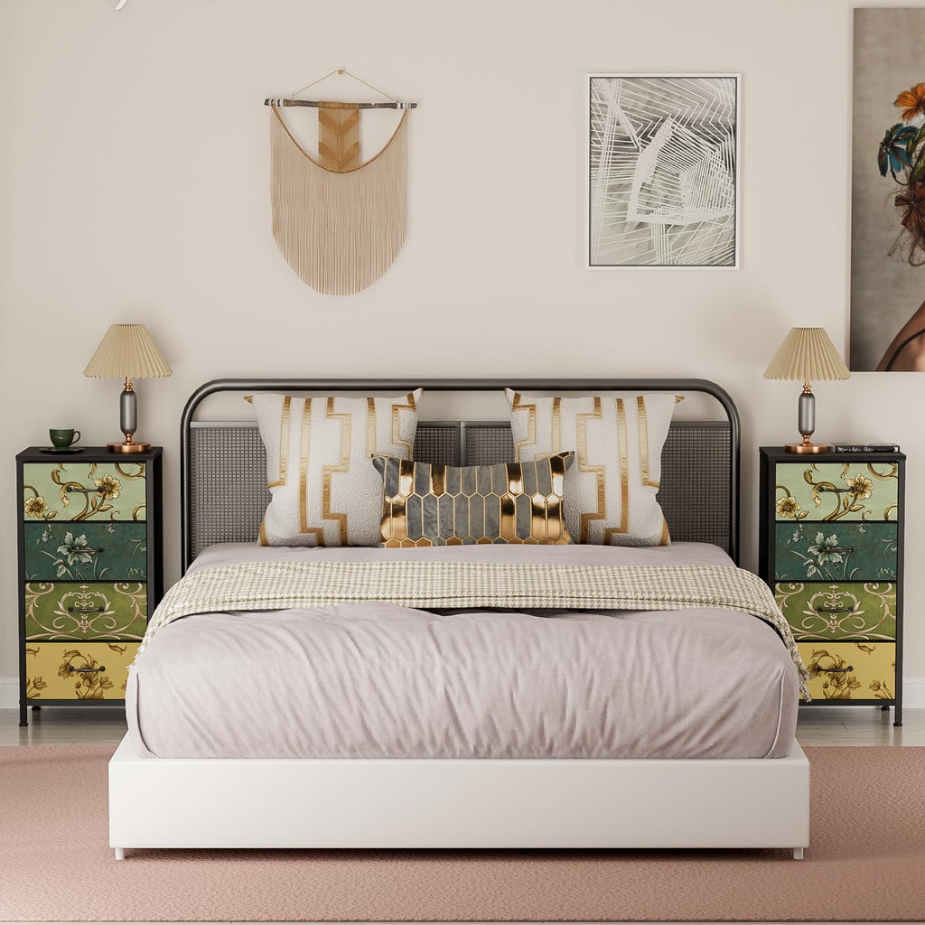 4 Drawer Fabric Dresser I18511