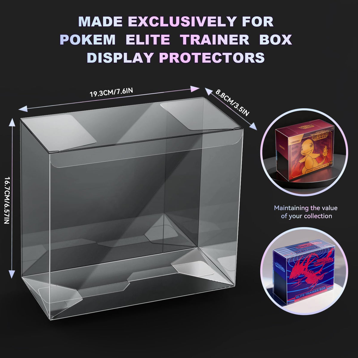 UV-Blocking Plastic Display Case E168