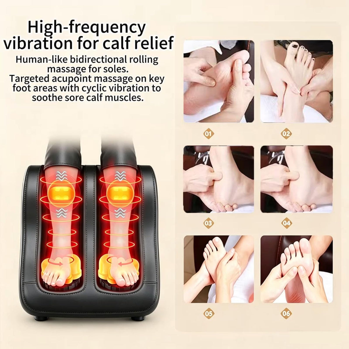Heated Vibration Full Body Massage Mat M12793