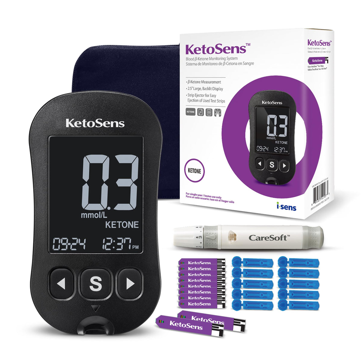 Blood Ketone Monitoring Starter Kit with 10 Test Strips E359