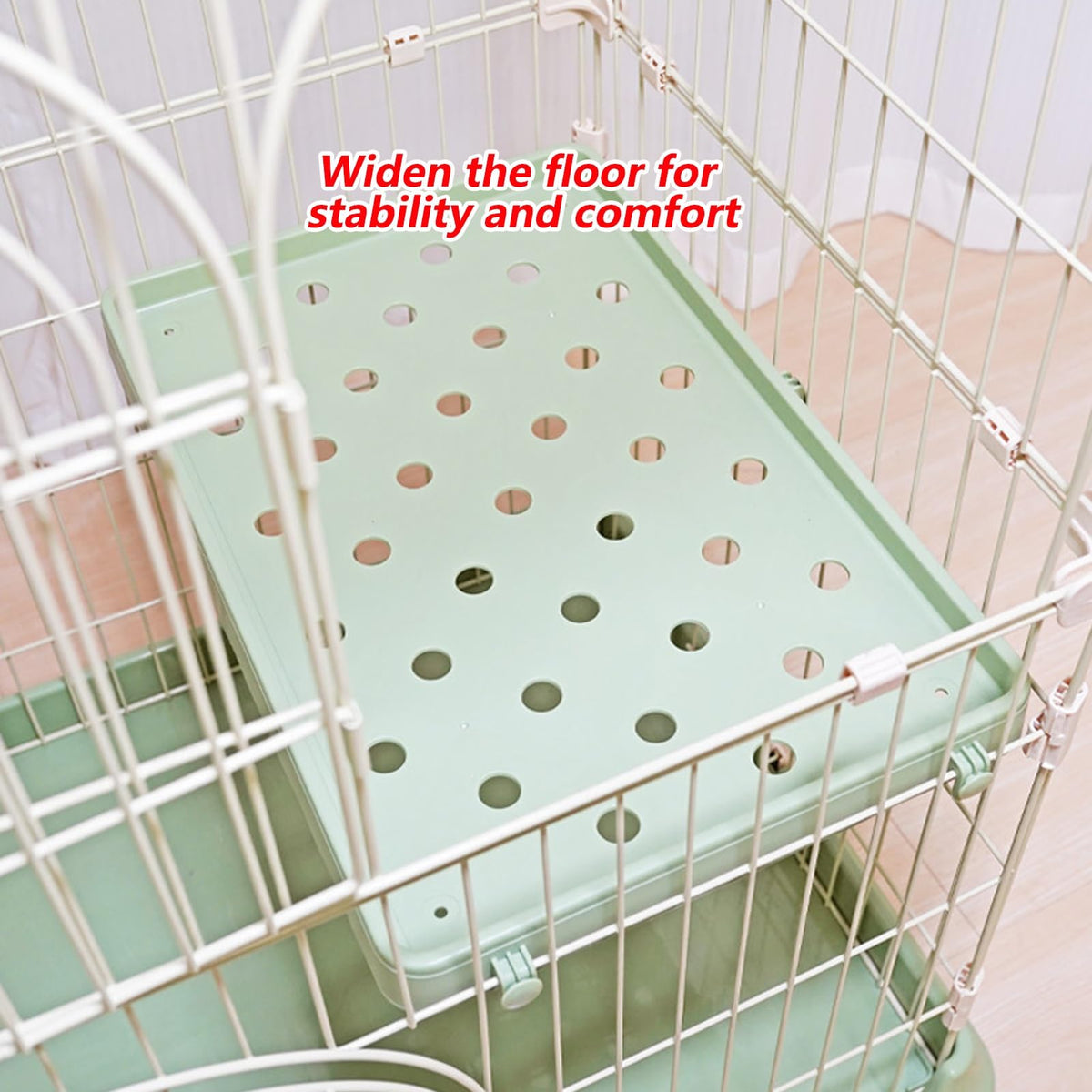 3/4-Tier Wire Cat Cage Playpen Kennel with Hammock and 3 Platforms D7609