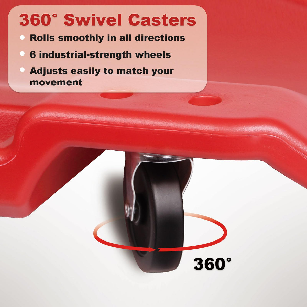 40 Inch Heavy Duty 500 lbs Rolling Car Creeper with Padded Headrest A754690