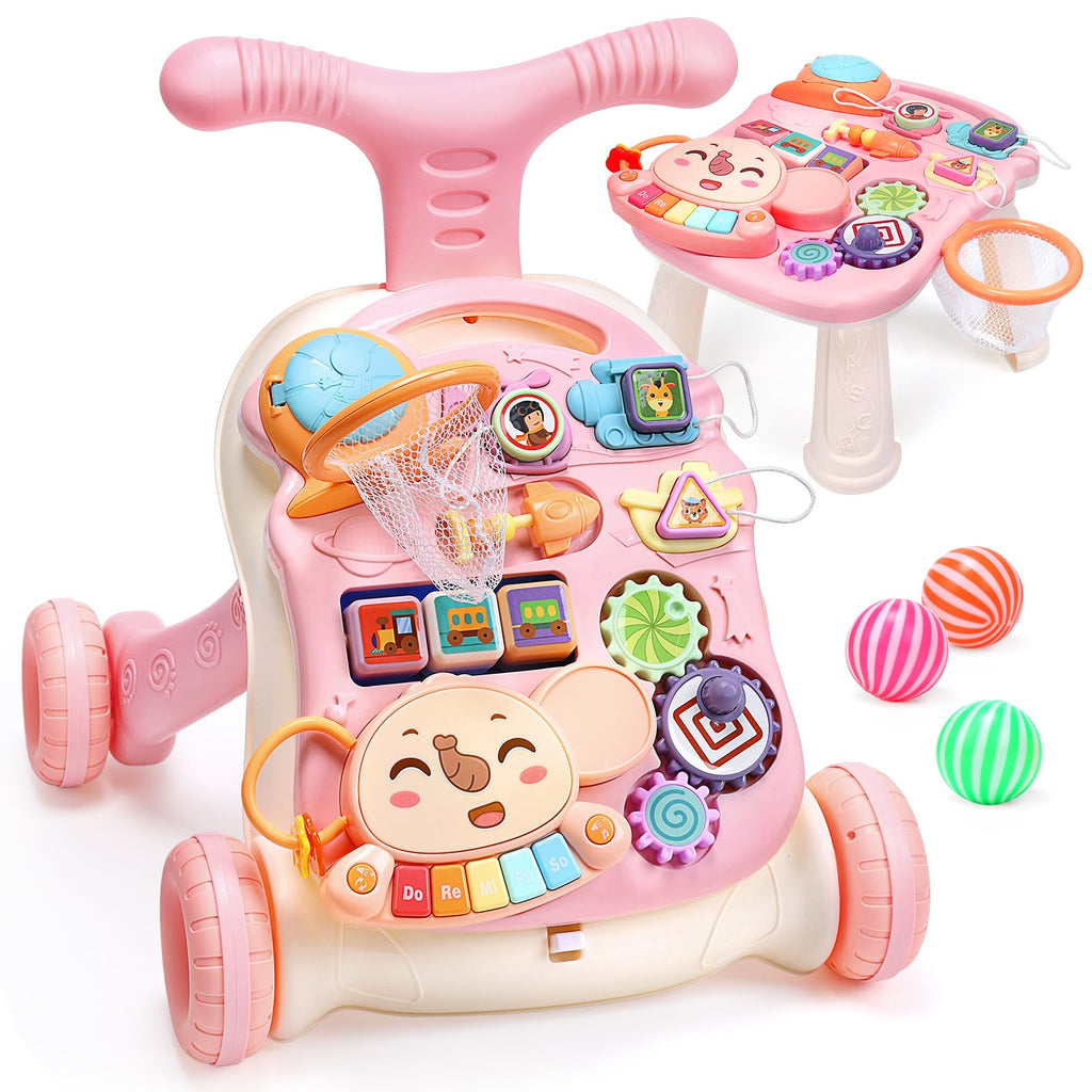 2-in-1 Baby Walker with Detachable Activity Center J989893