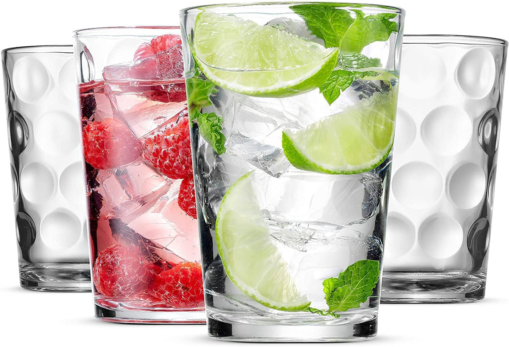 Set of 12 Stackable Drinking Glasses F36589