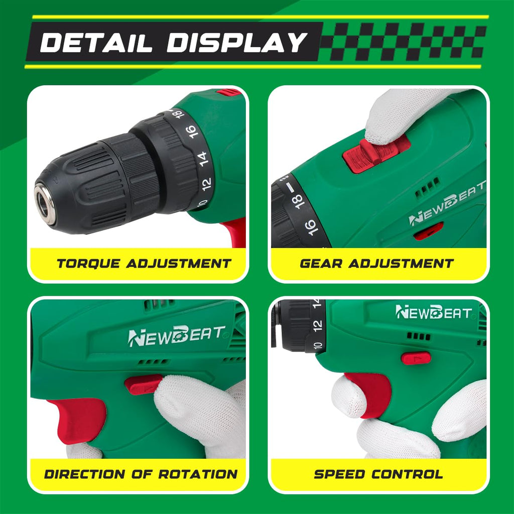Cordless Drill Set 12V with Battery and Charger W935487