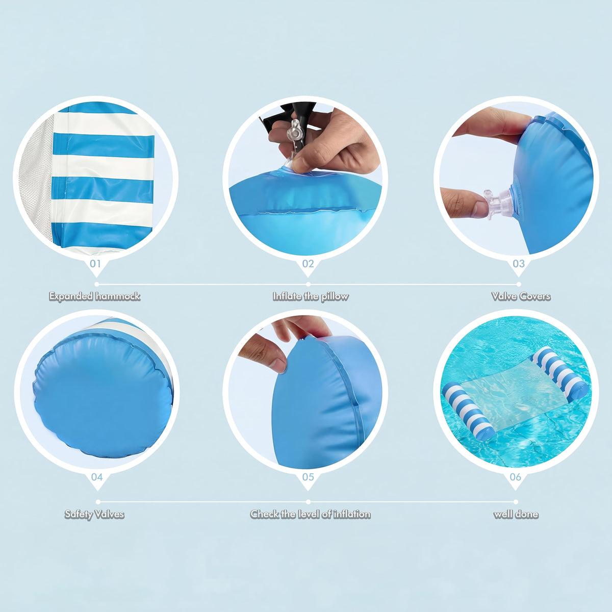 4 Pack Inflatable Pool Floats G311750