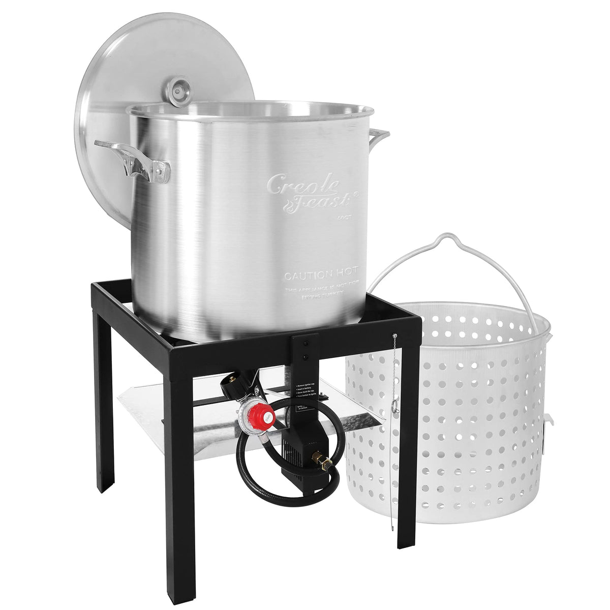 60 Qt. Seafood Boil Pot with Basket and Burner D650