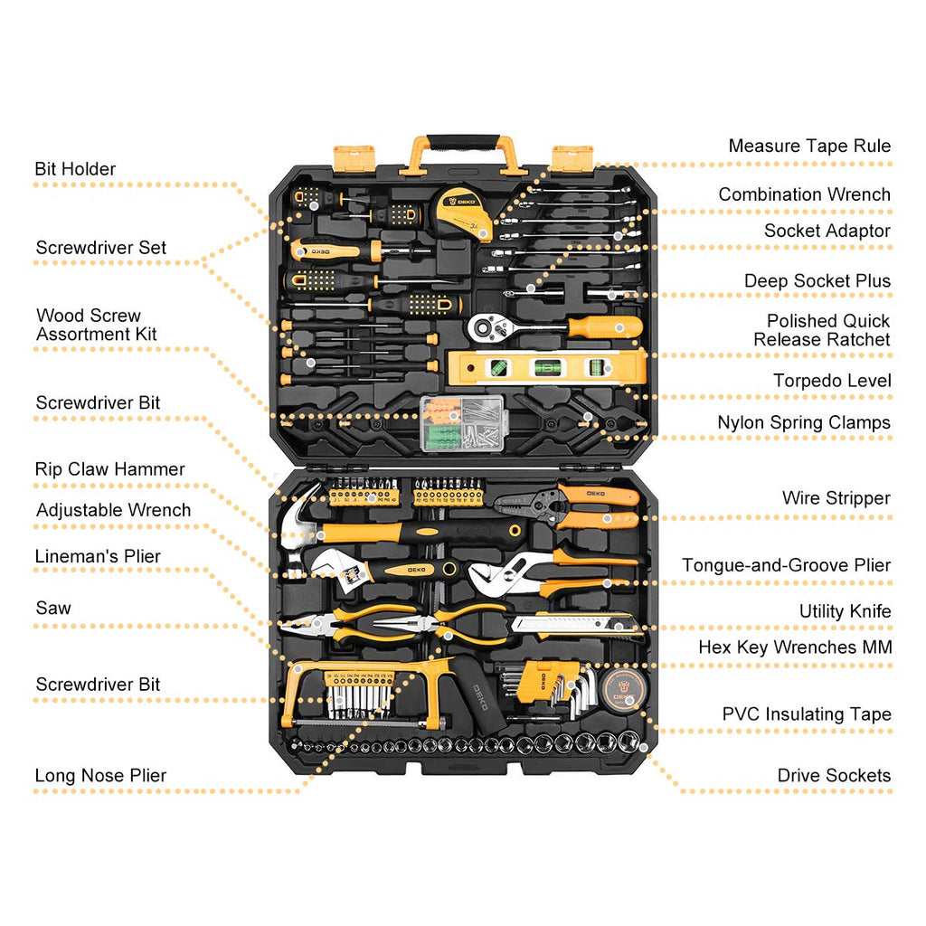 228 Piece Socket Wrench Hand Tool Set with Toolbox C5097