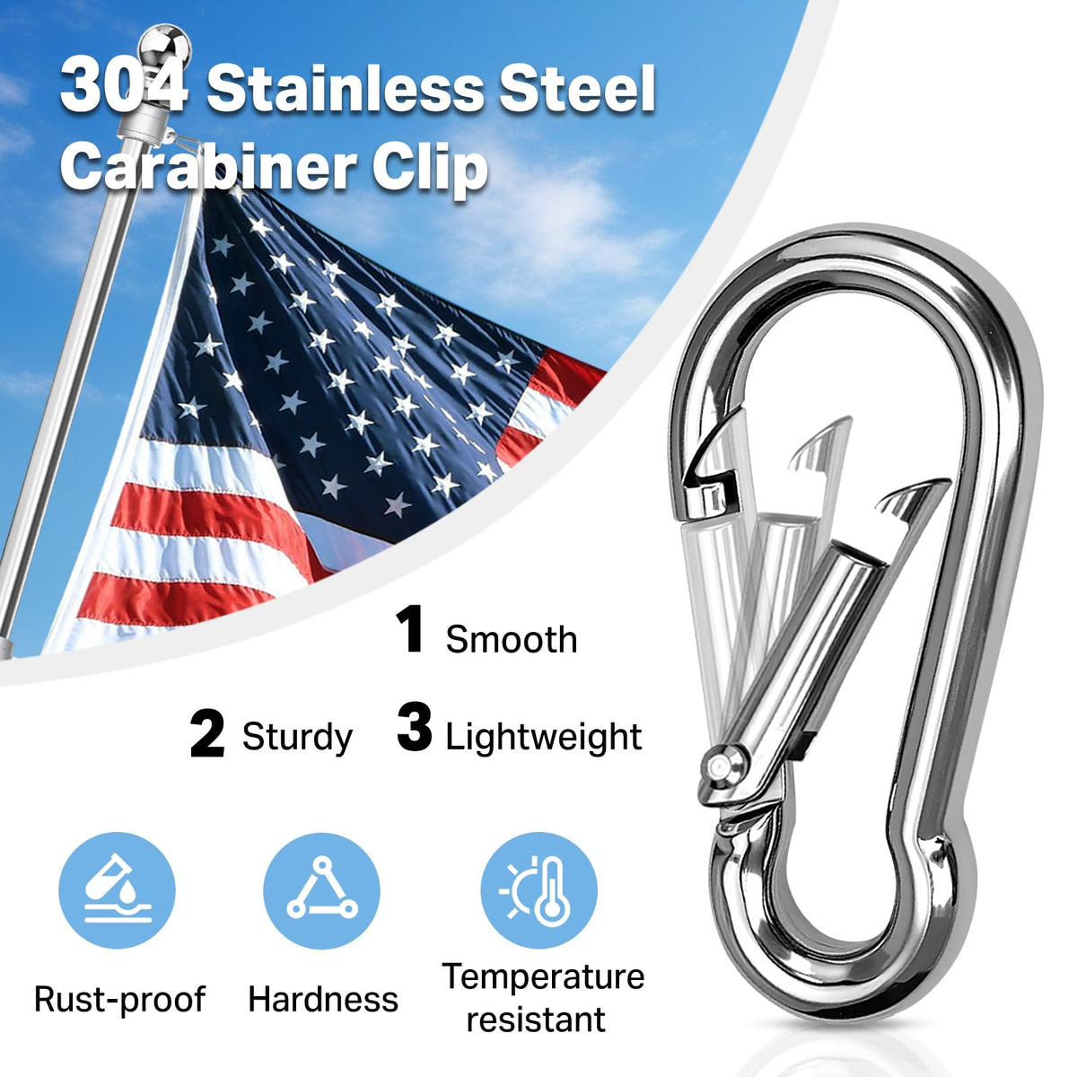 6FT 304 Stainless Steel Flag Pole N18276