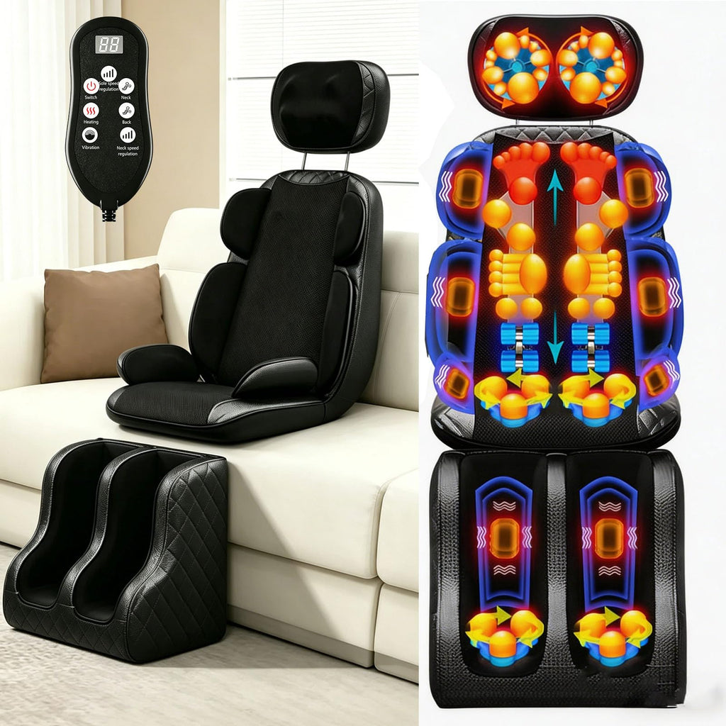 Heated Vibration Full Body Massage Mat M12793