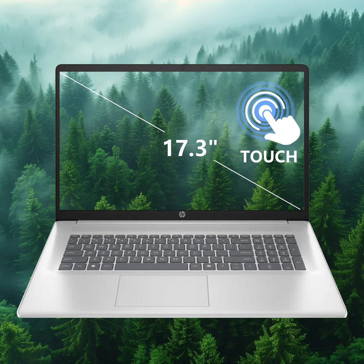 17.3" Touch Screen Laptop, 32GB RAM, 1TB SSD, AMD Ryzen 5, Windows 11 Pro, Silver R308