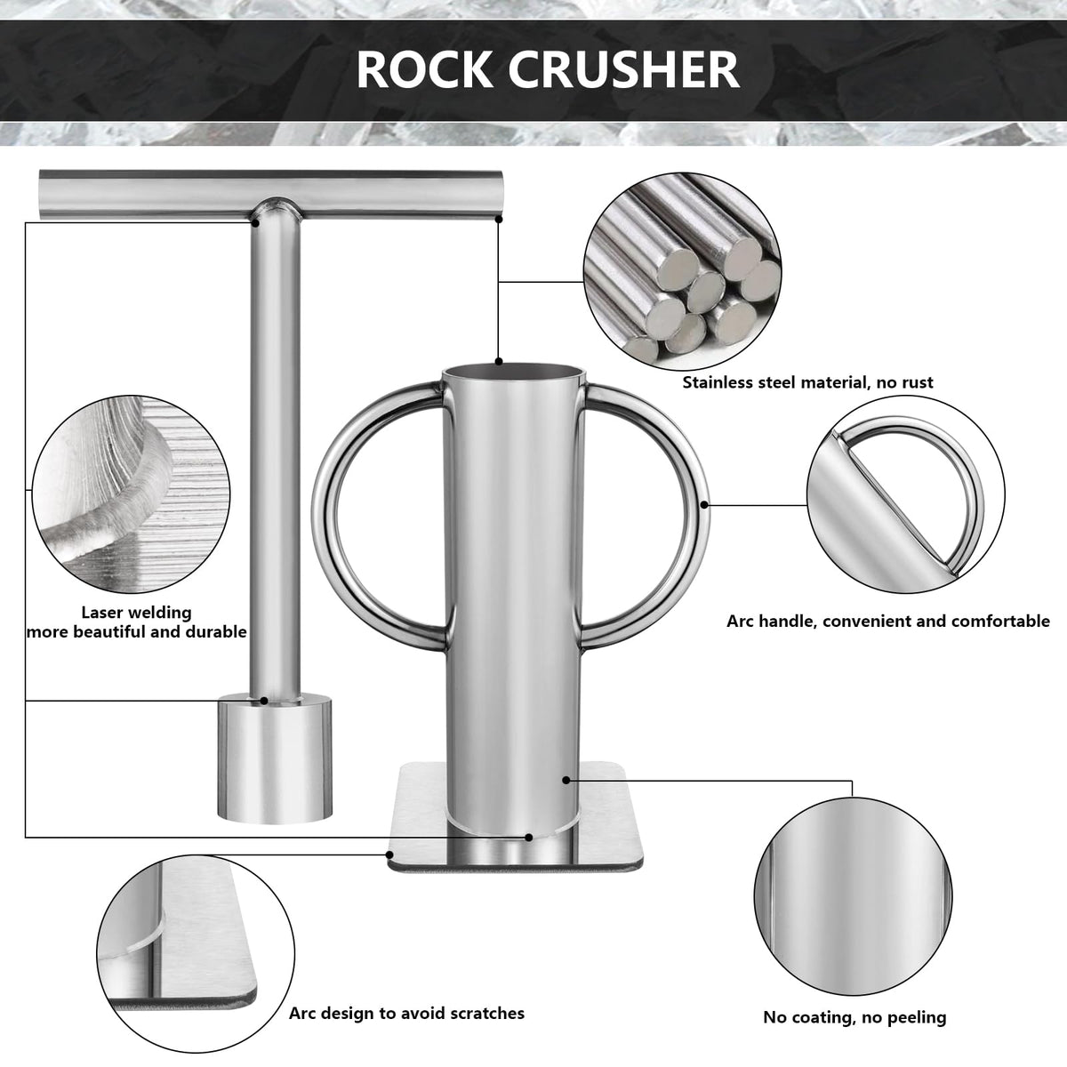 Stainless Steel Rock Crusher A25131