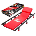 Rolling Garage Creeper with Adjustable Headrest and 6 Casters Y782331