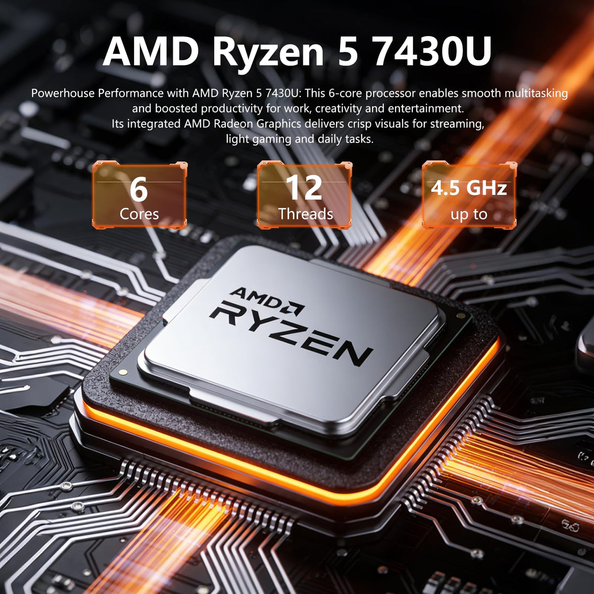 17.3" Touch Screen Laptop, 32GB RAM, 1TB SSD, AMD Ryzen 5, Windows 11 Pro, Silver R308