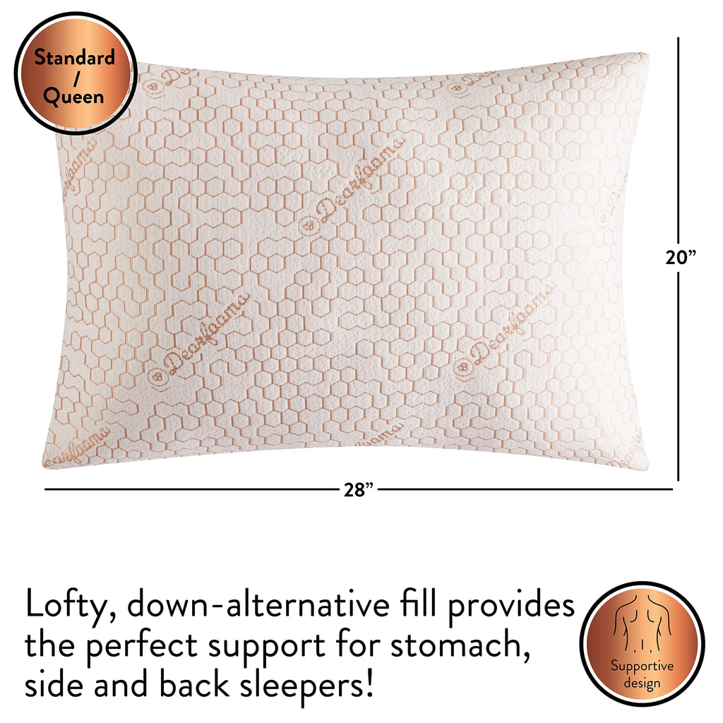 Down Alternative Pillows Set of 2 Standard Queen Size T893