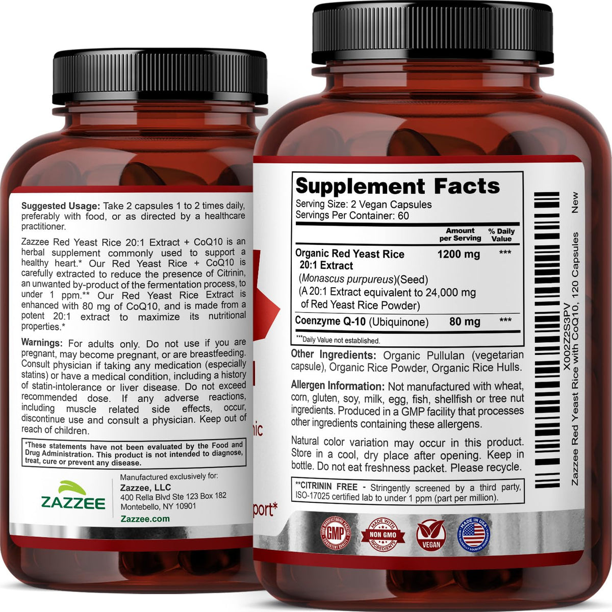 Organic Red Yeast Rice Extract with CoQ10 B727