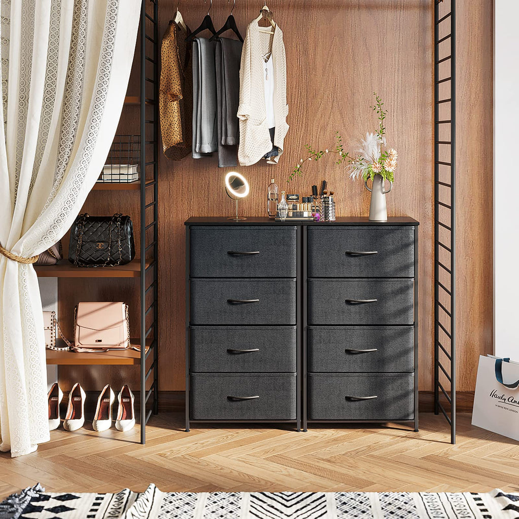 Black 4 Drawer Small Dresser G3438
