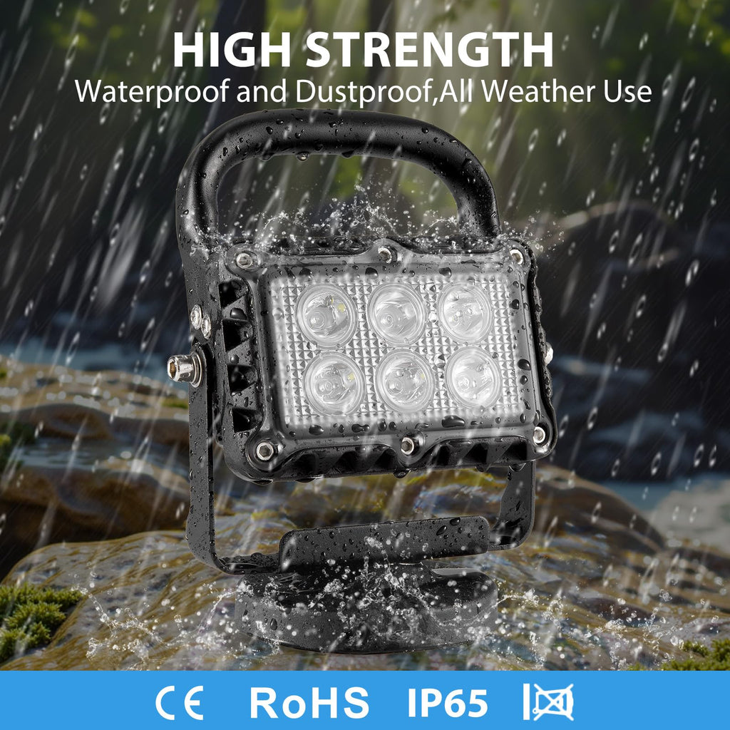 18W LED Work Light 2400 Lumens Aluminum Alloy Magnetic Portable Waterproof X3501