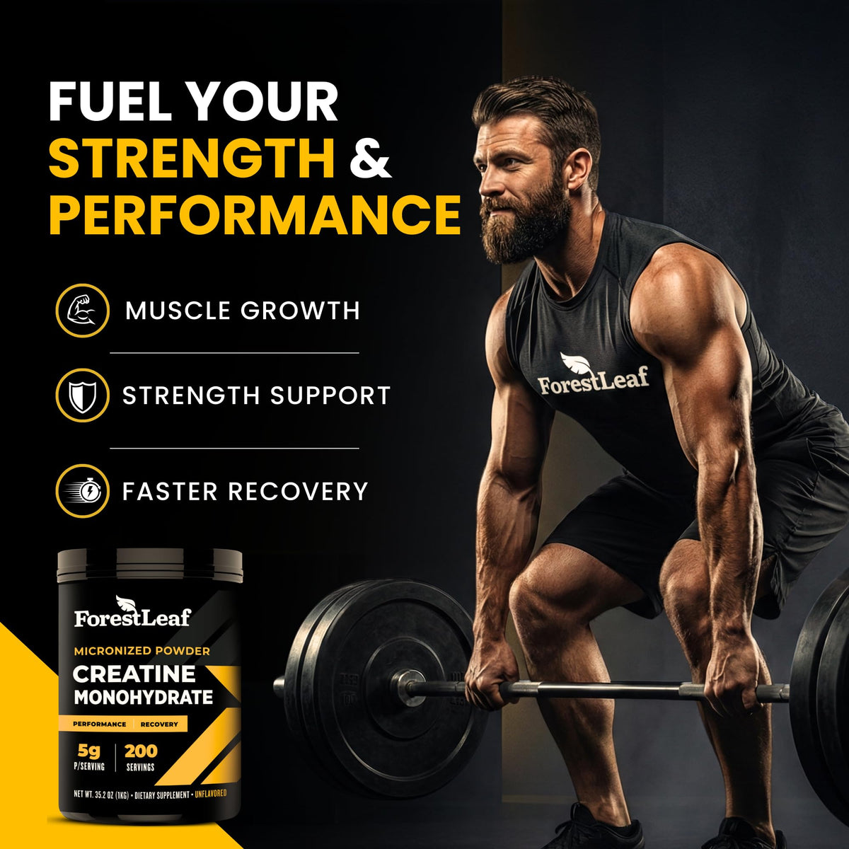 Micronized Creatine Monohydrate Powder 5G Per Serving 200 Servings B3024