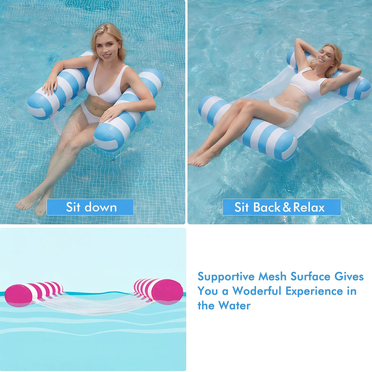 4 Pack Inflatable Pool Floats G311750