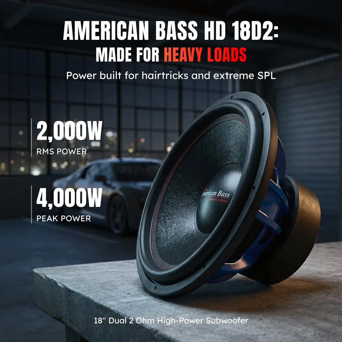 18 Inch 2 Ohm Car Subwoofer T116964