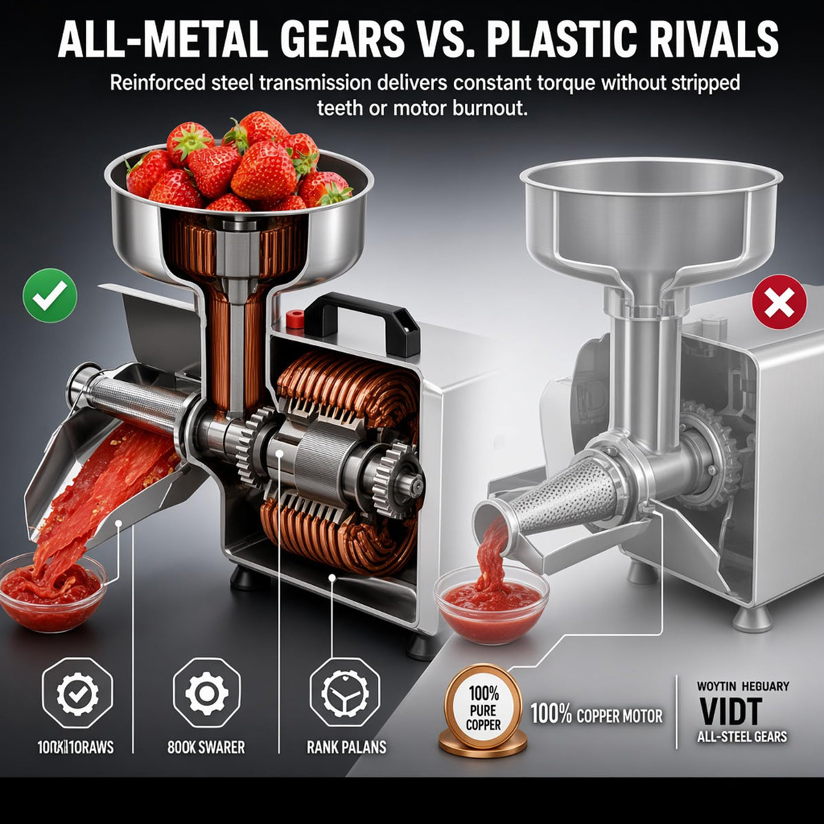 450W Electric Tomato Strainer G659277