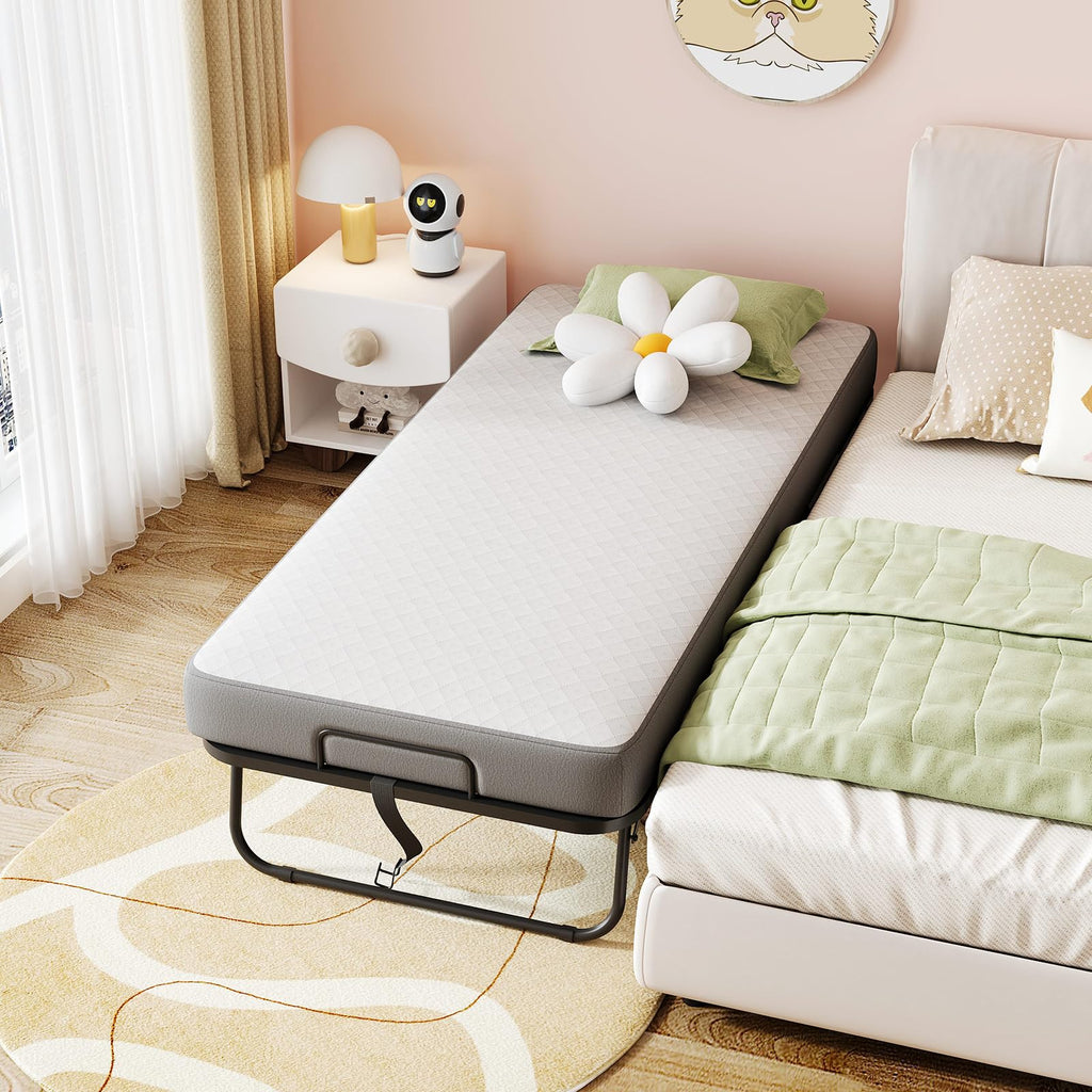 Folding Bed with Memory Foam Mattress M468070